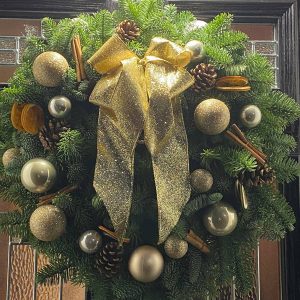 Hello Petal Florist Christmas Door Wreath